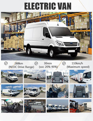 73.6kWh ηλεκτρικό μίνι φορτίου Van 110km/H φορτηγό 288km Electric ψυκτήρων ανώτατη σειρά