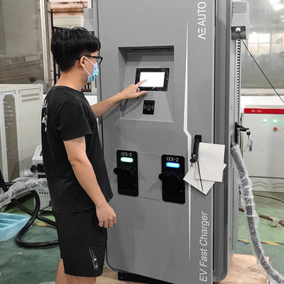 Εμπορικός ΣΥΝΕΧΉΣ γρήγορος φορτιστής 60HZ εξοπλισμού IP55 EV ανεφοδιασμού οχημάτων 120kw ηλεκτρικός