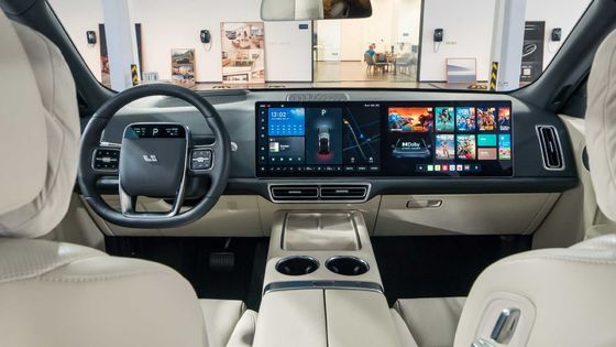 ΜΕ ΚΙΝΗΤΉΡΙΟΥΣ ΤΡΟΧΟΎΣ μεγάλη SUV ηλεκτρική μπαταρία 1000km 446hp φωσφορικού άλατος σιδήρου λίθιου αυτοκινήτων λι L9