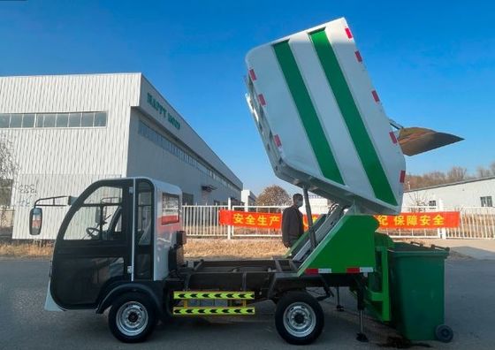 4m3 Μίνι σκουπίδια Σκουπίδια Συλλογή σκόνης Ηλεκτρικό Καθαριστικό φορτηγό σκουπιδιών Πυροσβεστικό φορτηγό