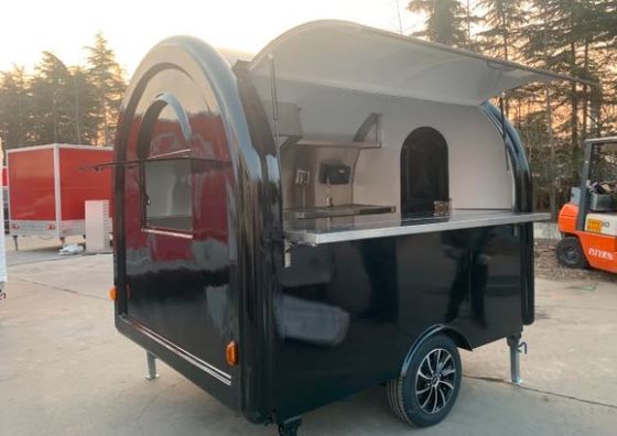 Εξωτερικό εργοστάσιο μπέργκερ τροφοδοσίας κινητό ρυμουλκούμενο γρήγορου φαγητού με κουζίνα από ανοξείδωτο χάλυβα