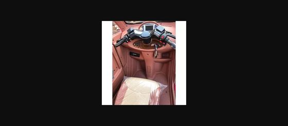 Τρεις τροχοί πλήρως κλειστό επιβατικό ηλεκτρικό τριποδήλατο με 1200W κινητήρα 3 καθίσματα