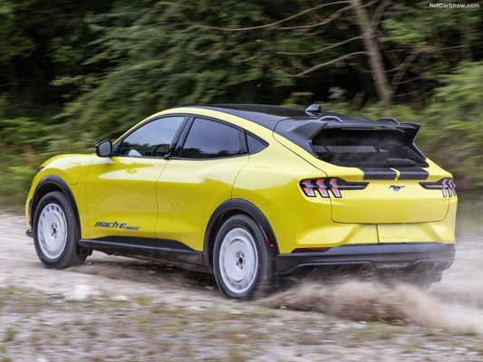 Μοναδική ανάρτηση ράλι, οικογενειακό αυτοκίνητο για αγώνες στο Ford Mustang Mach-E Rally (2024) 480 ίππους