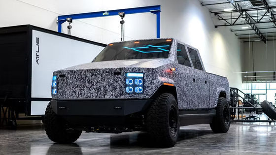 Ατλίς XT 100% καθαρά ηλεκτρικό φορτηγό με 125 KWh 250 KWh χωρητικότητα μπαταρίας