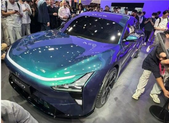 Προπώληση Geely&Baidu Joint Brand Jiyue07 καθαρά ηλεκτρικό όχημα με 200kw/271P.s ισχύς κινητήρα 2WD κίνηση 4θυρών/5θέσεων