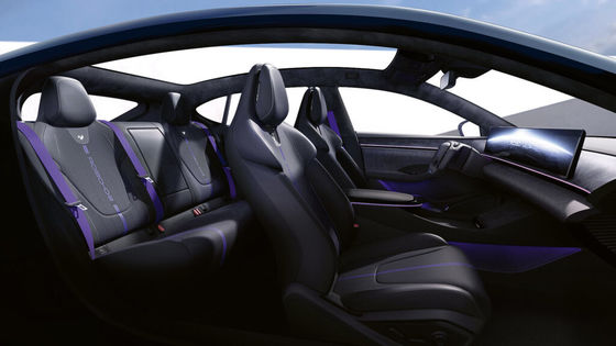 Προπώληση Geely&Baidu Joint Brand Jiyue07 καθαρά ηλεκτρικό όχημα με 200kw/271P.s ισχύς κινητήρα 2WD κίνηση 4θυρών/5θέσεων